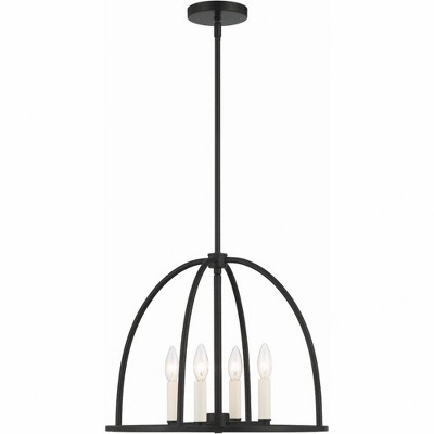 Crystorama Lighting Abbott 4 - Light Chandelier in  Black