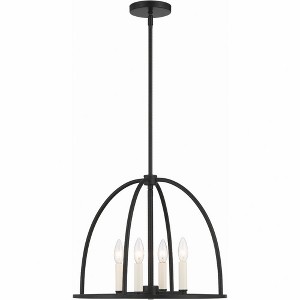 Crystorama Lighting Abbott 4 - Light Chandelier in  Black - 1 of 4