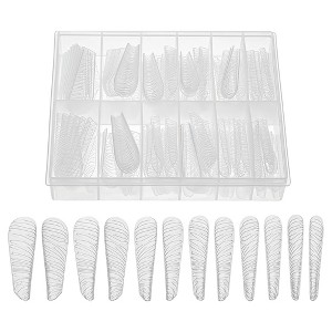 Unique Bargains Scale Faux Crystal Extension Fake Nails 120 Pcs - 1 of 4