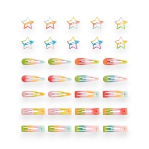 Summer Crystal - Metal Snap Barrette Hair Clips - 1 of 4