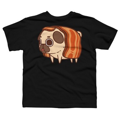 Boy's Design By Humans Puglie Bacon Strip By Puglie T-Shirt