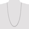 Black Bow Jewelry 4mm 10k White Gold Solid Diamond Cut Rope Chain Necklace - 2 of 4