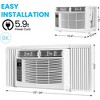 GustoWave Small Window Air Conditioner, White, New - 3 of 4