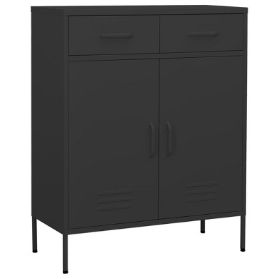 VidaXL Storage Cabinet Anthracite 31.5 in.x13.8 in.x40 in. Steel