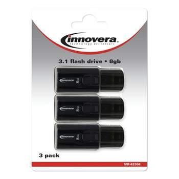 Innovera USB 3.0 Flash Drive 8 GB 3/Pack 82308