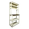 INFURNIC Kitchen Racks Modern 5 Tier Bakers Rack with Adjustable Shelves and Stylish Storage for Kitchen, Brown White, 39.37"*15.75"*66.93" - 2 of 4