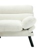 Vynxaria Modern Upholstered Loveseat Sofa - Stylish Comfort for Small Spaces - 3 of 4