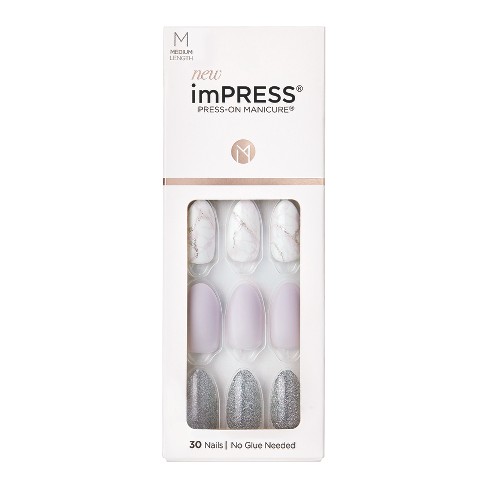 Kiss Impress Press-on Manicure Petite Fake Nails - Timeless Day - 3pk -  90ct : Target