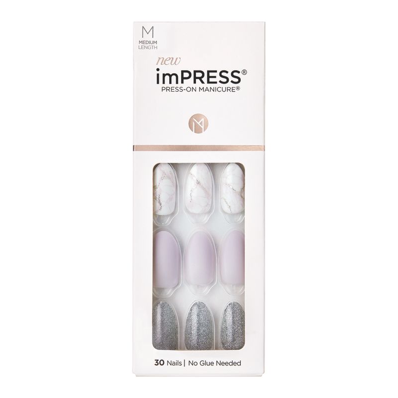 Kiss imPRESS Press-On Manicure Medium Length Fake Nails - Climb Up - 30ct, 1 of 16
