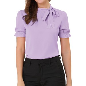 売れ筋商品|||アレックスイブニングス カットソー トップス レディース Petite Bow-Trim Short-Sleeve Taffeta Blouse Aqua Alex Evenings Stretch Taffeta Blouse with Tie Waist 8366625