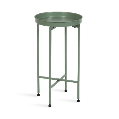 Celia Green Metal Foldable Tray Accent Table