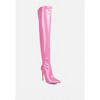 Riggle Long Patent Pu High Heel Women Boots - 3 of 4