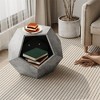 Cat House, Cat Beds, Cat Houses & Condos With Desktop, Large Area Hideaway Cave, Wooden Cat Bed Side Table & Nightstand For Bedroom Living Room Decor - 2 of 4