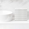 Unique Bargains Hotel Spa Bathroom Absorbent Towels Striped Comfort Cotton Washcloths 6 Packs - 2 of 4