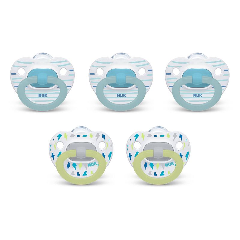NUK Classic Pacifier 6-18 Months - Value Pack - Neutral, 1 of 5