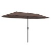 Ainfox 13ft Outdoor Patio Umbrella Double-sided Deck Pool Umbrella with 1.5 Inch Pole, Fade Resistant  for Porch, Market, Backyard - 3 of 4
