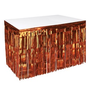 Beistle Pkgd 1-Ply Metallic Table Skirting, 30" x 14', (1/Pkg) - 1 of 4