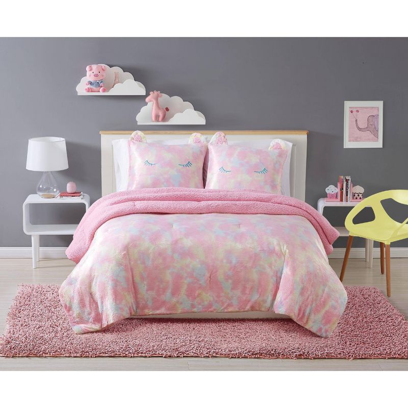 Rainbow Sweetie Comforter Set Pink - My World, 1 of 7