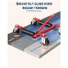 Mechanical Car Wheel Dolly Jack, 12" Wheel Vehicle Positioning Jack, 1500 LBS Capacity, Aluminum Twin Roller, for Tire Auto Repair - 3 of 4