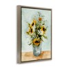 Stupell Industries Sunflower Blossom Watercolor Detail Floating Frame Canvas Art, Brown, 25" x 31" - 2 of 4