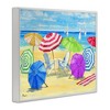 Stupell Industries Umbrella Coast Vibrant Beach Landscape, 14" x 11" - 3 of 4