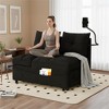 TIRAMISUBEST 4 in1 Cloud Velvet Sofa Bed 55.51 inch Velvet Pull-out Bed 3 Angle Adjustable USB Port Swivel Stand - 3 of 4