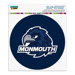 Monmouth University Hawks Logo  Automotive Car Window Locker Circle Bumper Sticker - 1 of 4