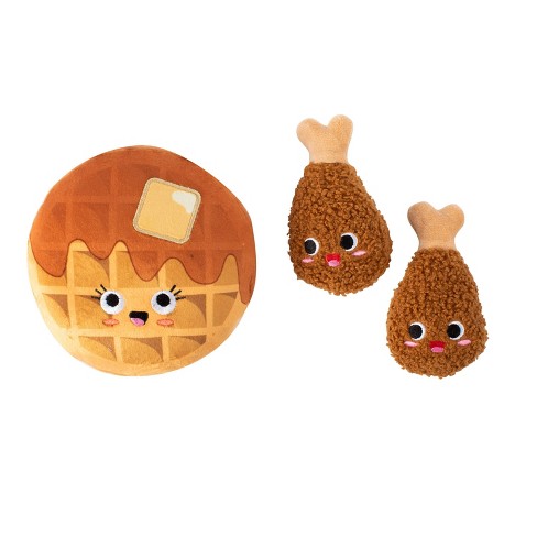 Petshop By Fringe Studio Waffle And Chicken Dog Toys - 3pk : Target