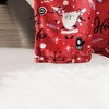 Plazatex Red Santa Micro plush Decorative All Season Red Color 50" X 60" Throw Blanket - 2 of 4