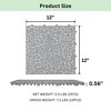 12 x 12 Inch Black Interlocking Deck Tiles with Pebble Stone Pattern, Waterproof Plastic Outdoor Decking, 12-Pack - 3 of 4