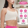 NPolar "Women's Padded Strap Sports Bra, Sexy Square Neck Crop Top, Low Impact, Removable Pads for Gym & Yoga" Ivory Size L - 2 of 4