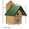 JCS Wildlife Chickadee Birdhouse Recycled Poly Lumber Roof - 2 of 4