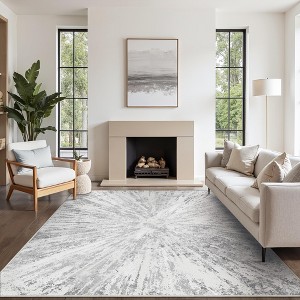 Abynow Medallion Distressed Persian Indoor Area Rug - 1 of 4