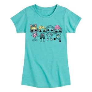 Girls' - LOL Surprise! - Grrrl Squad Fitted Short Sleeve Graphic T-Shirt - 1 of 4