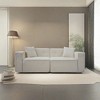 Full Foam Modern Teddy Velvet Indoor Sofa with Ergonomic Rebound Foam - 2 of 4