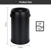 17 Gallon/65 Liter Stainless Steel Trash Can, Heavy Duty Trash Bin, Commercial Large Garbage Can, Ideal for Kitchen, Restaurant, Office, Silver - 4 of 4