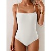 Eomenie Women's One Piece Swimsuit with Removable Skirt Tummy Control Swimdress Bathing Suit Square Neck Swimwear Dress - 3 of 3