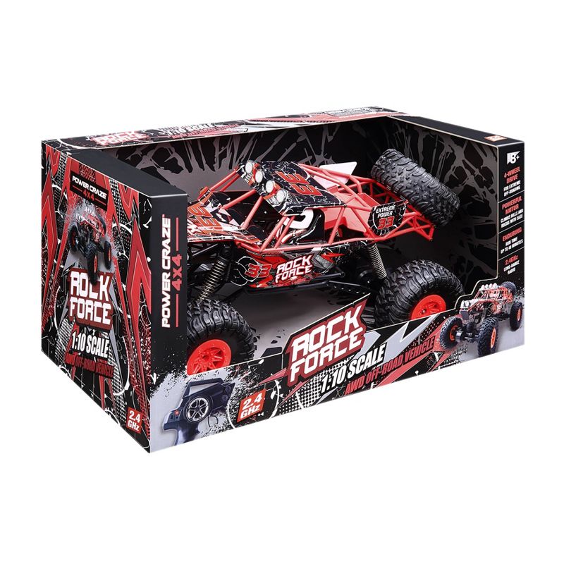 Power Craze Rock Force 4x4 RC Buggy 1:10 Scale - Red, 5 of 11