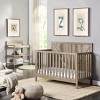 INFURNIC Decorative Storage Cabinets Barnside Changing Table with Safety Rails and Storage Shelves, Brown, 36"*19.25"*39.75" - 2 of 4