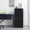 GustoWave 3 Drawer File Cabinet with Lock, Vertical File Cabinets, Heavy Duty Steel Filing Storage Cabinet for Legal/A4/F4 Files - 4 of 4