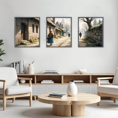 Floral Canvas Wall Art with Strong Artistic and Visual Aesthetics,3 - Pieces