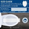 Attop Padded Toilet Seat, Cushioned Soft Vinyl over Wood Core Seat, Secure Hinges, Easy Clean, Elongated, White - 4 of 4