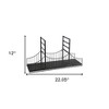 HomeRoots 12" Black Metal Novelty Wall Mounted Accent Shelf - 3 of 4