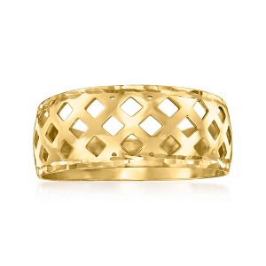 Ross-Simons Italian 18kt Yellow Gold Geometric Cutout Ring - 1 of 4