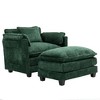 Ridstar Accent Chair and Armchairs with Wider Seat For Living Room & Bedroom-Green - 3 of 4