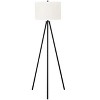 Lighting, 63"h, Floor Lamp, Black Metal, Ivory / Cream Shade, Contemporary - 2 of 4