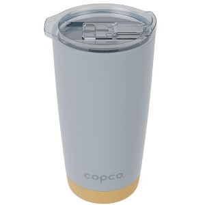 Copco Travel Tumbler with Cork Bottom, 20 oz. Double Wall Insulated Stainless Steel Coffee Mug, Leak-Proof BPA Free Lid - 1 of 4