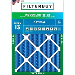 Filterbuy 14x18x4 Air Filter (1-Pack), Pleated MERV 13 Health Defense Replacement HVAC AC Furnace Filters (Actual Size: 13.50 x 17.50 x 3.63) - 1 of 4