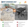 GustoWave Kids Folding Table and Chairs Set, Toddlers Children's Activity Table and Chairs Set for Dining Room, Daycare, Classrooms - 4 of 4