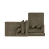 Resenkos 2-Person Velvet Lounger Sofa, Compressed Packaging with No Assembly Needed, Plush Low-Profile Loveseat, - 3 of 4